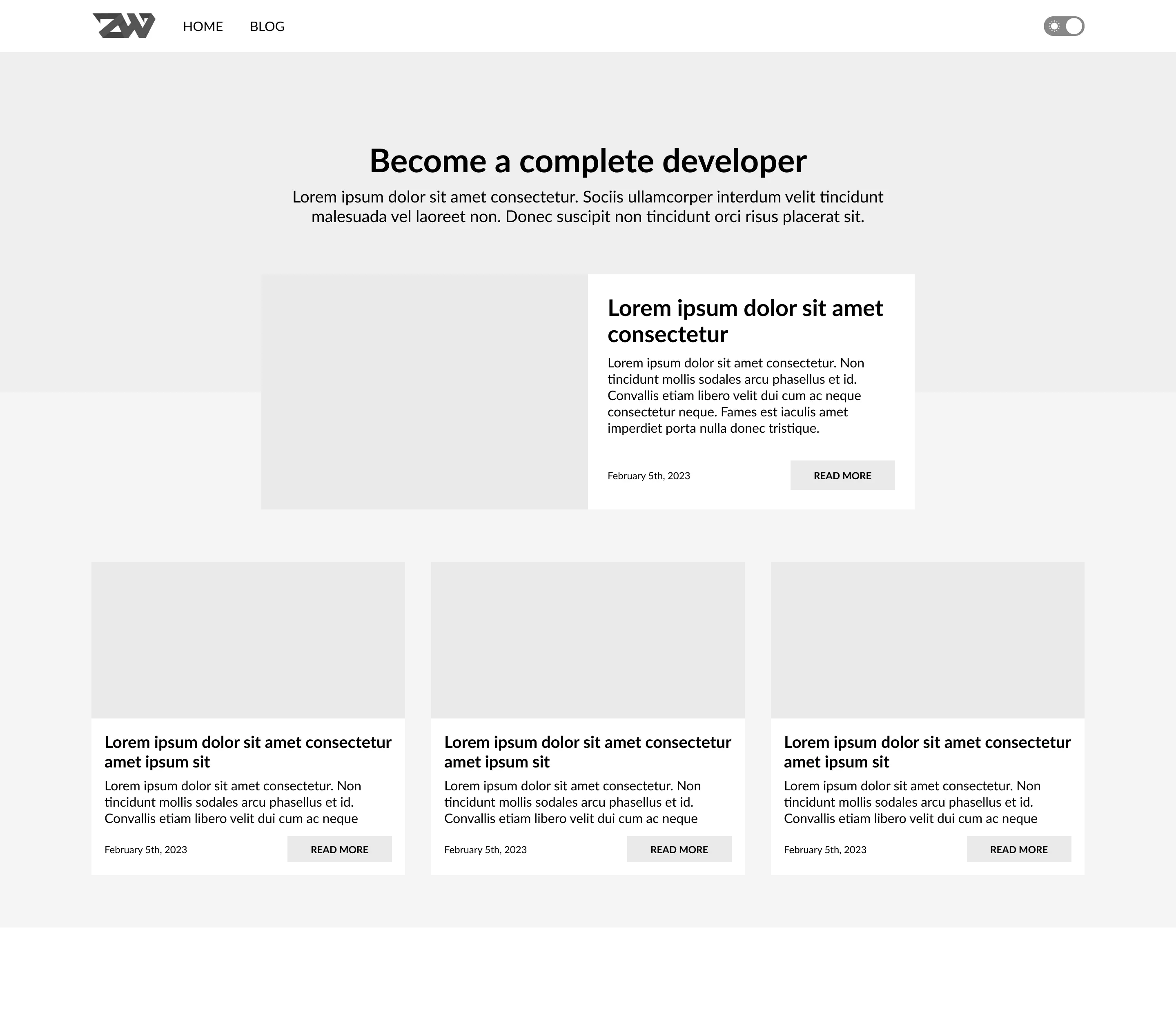 Simple wireframe implementation in Figma